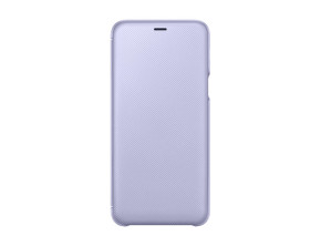 Луксозен калъф тефтер Wallet Cover оригинален EF-WA605 за Samsung Galaxy A6 Plus 2018 A605F виолетов